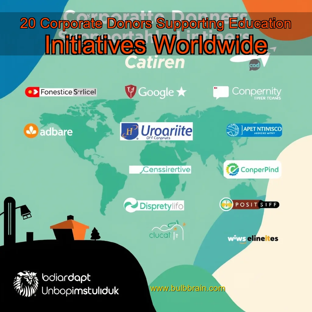 Read more about the article 20 Corporate Donors Supporting Education Initiatives Worldwide
