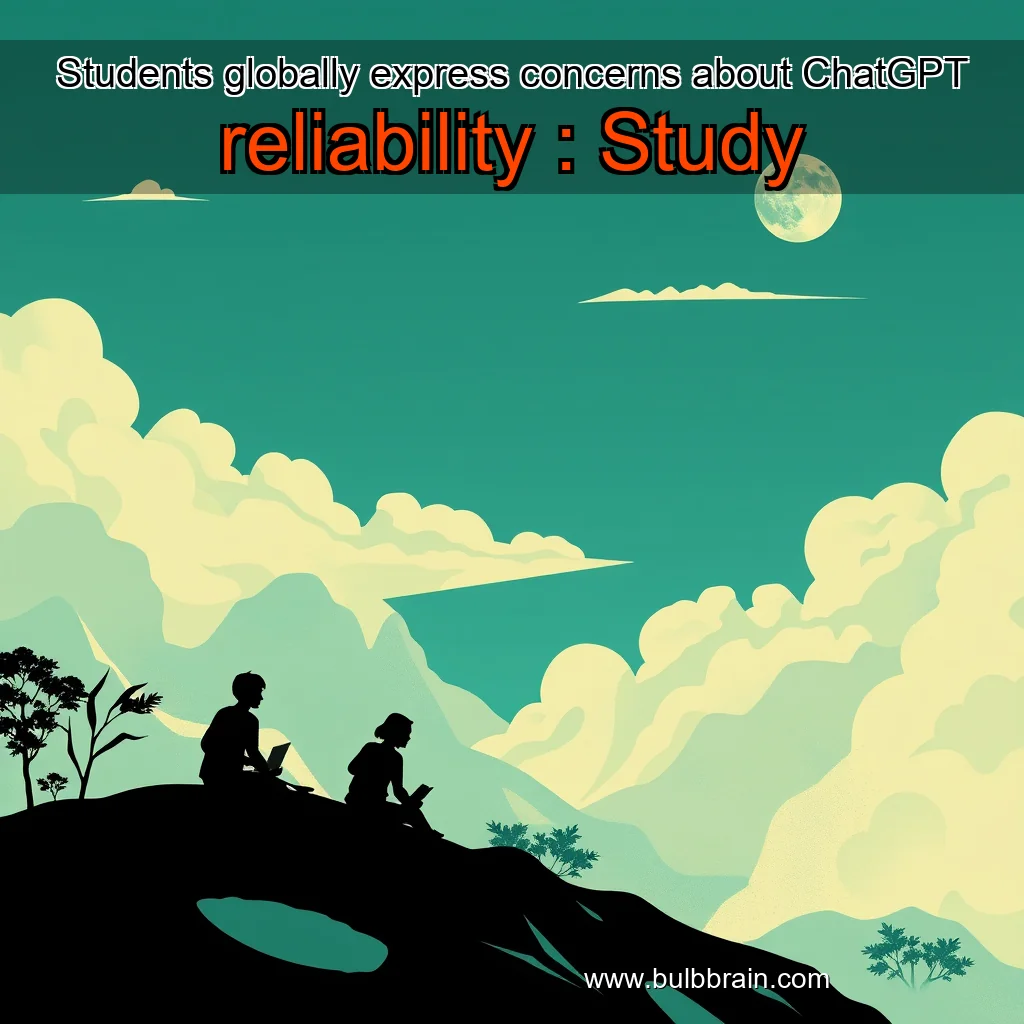 Read more about the article Students globally express concerns about ChatGPT reliability : Study