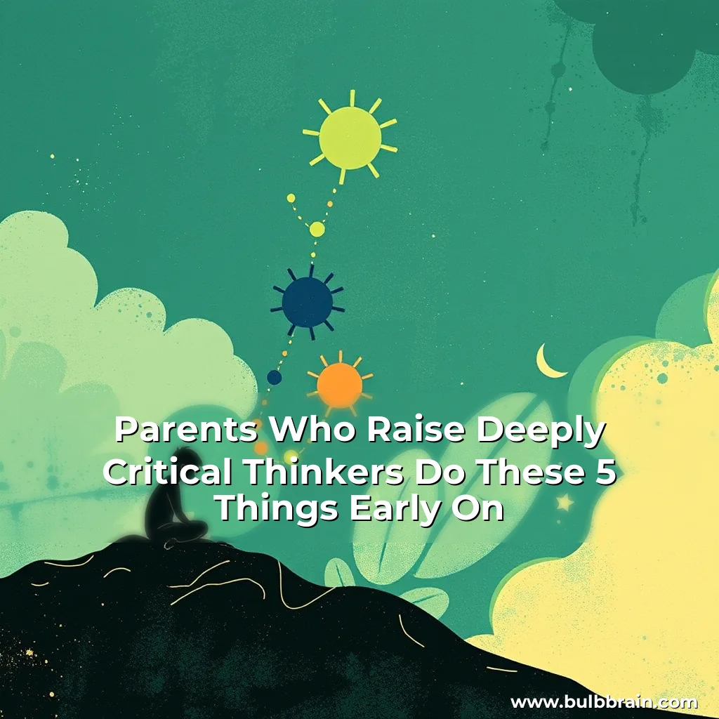 You are currently viewing Parents Who Raise Deeply Critical Thinkers Do These 5 Things Early On