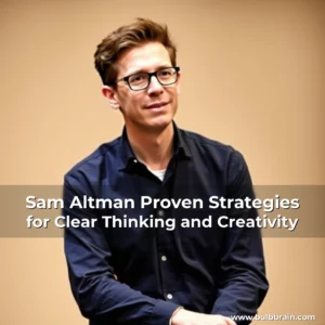Artistic representation for Sam Altman Proven Strategies for Clear Thinking and Creativity