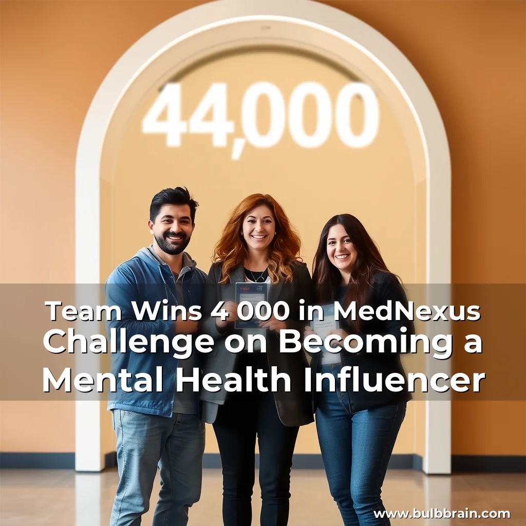 Read more about the article Team Wins 4  000 in MedNexus Challenge on Becoming a Mental Health Influencer