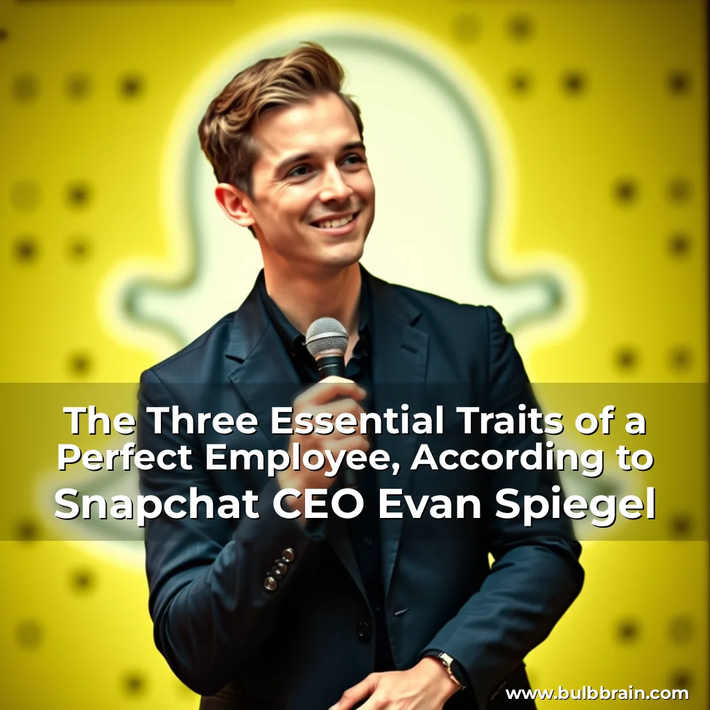 You are currently viewing The Three Essential Traits of a Perfect Employee, According to Snapchat CEO Evan Spiegel