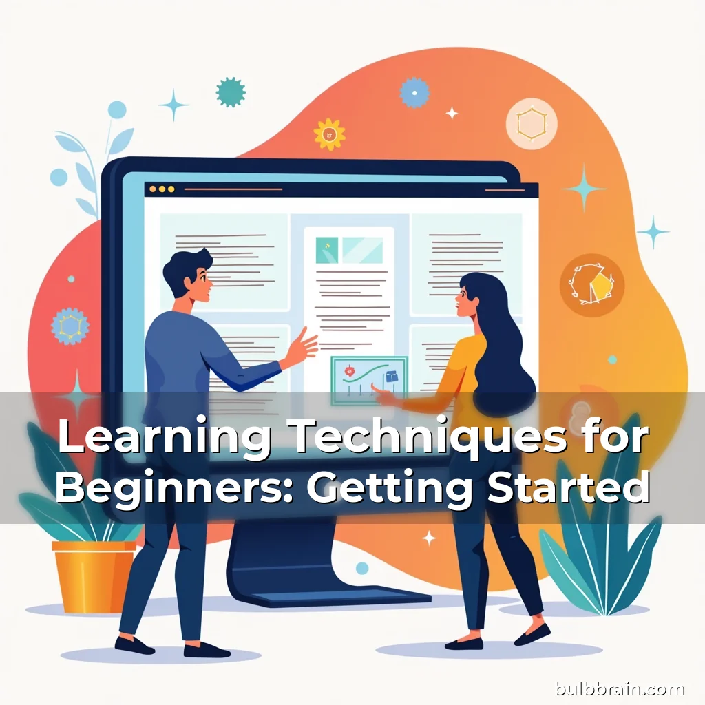Artistic representation for Learning Techniques for Beginners: Getting Started