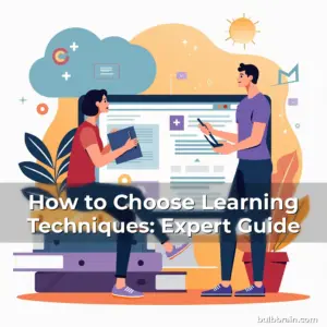 Artistic representation for How to Choose Learning Techniques: Expert Guide