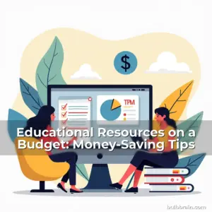Artistic representation for Educational Resources on a Budget: Money-Saving Tips