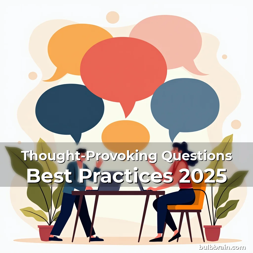 Artistic representation for Thought-Provoking Questions Best Practices 2025
