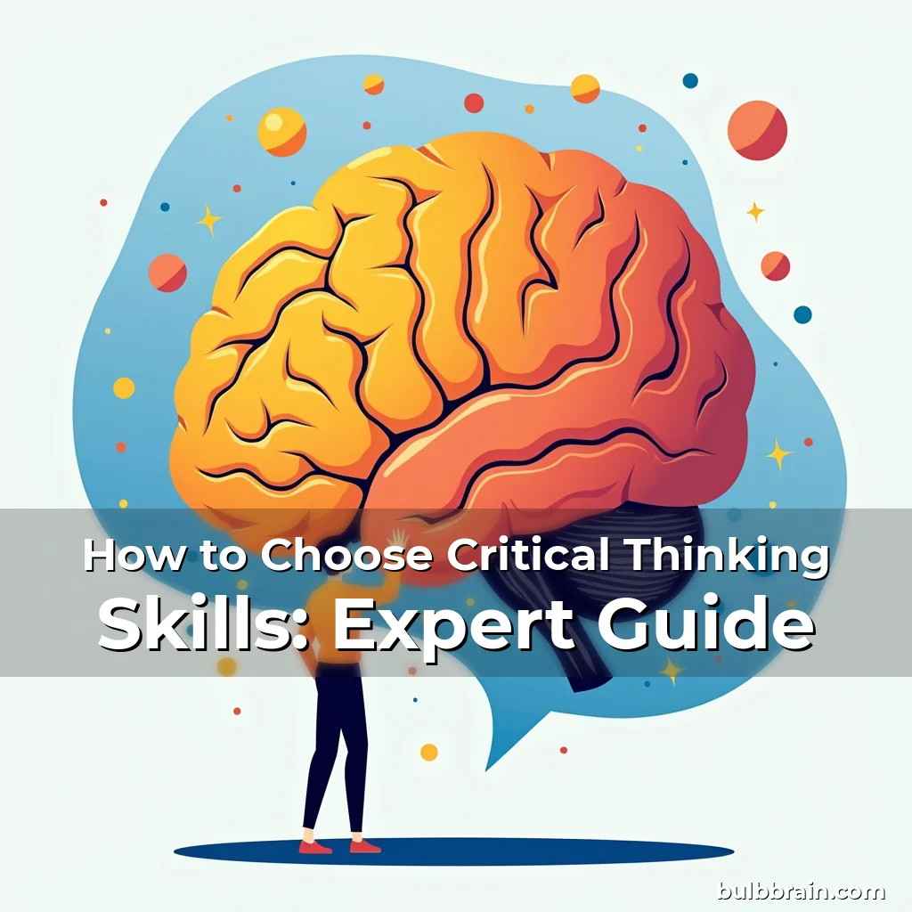 Artistic representation for How to Choose Critical Thinking Skills: Expert Guide