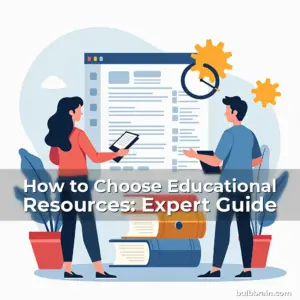 Artistic representation for How to Choose Educational Resources: Expert Guide