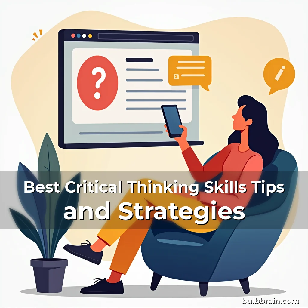 Artistic representation for Best Critical Thinking Skills Tips and Strategies