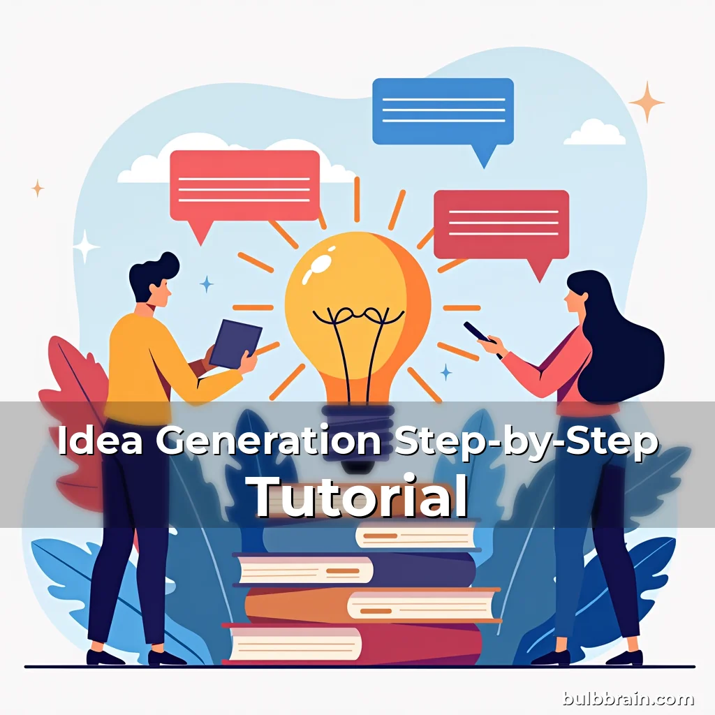 Artistic representation for Idea Generation Step-by-Step Tutorial