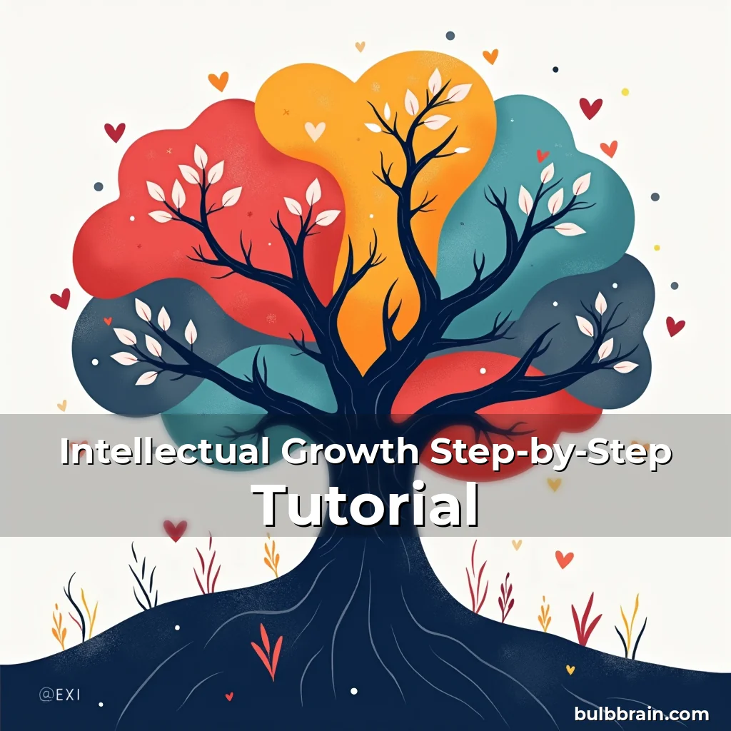 Artistic representation for Intellectual Growth Step-by-Step Tutorial