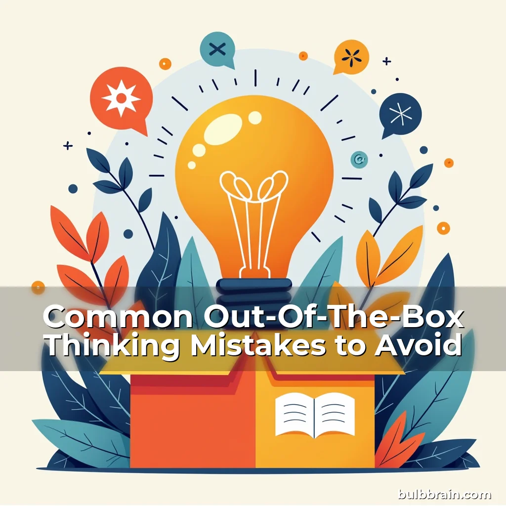 Artistic representation for Common Out-Of-The-Box Thinking Mistakes to Avoid