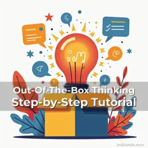 Artistic representation for Out-Of-The-Box Thinking Step-by-Step Tutorial