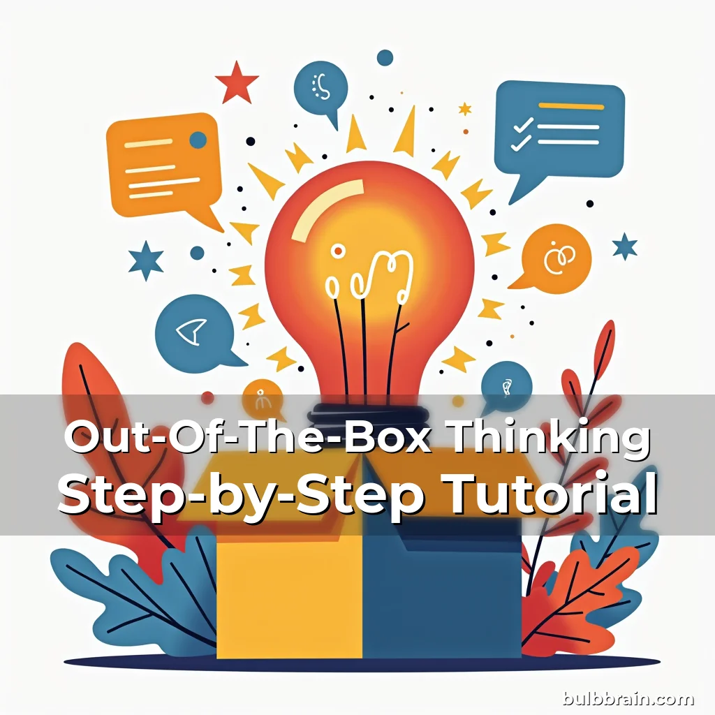 Artistic representation for Out-Of-The-Box Thinking Step-by-Step Tutorial