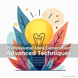 Artistic representation for Professional Idea Generation: Advanced Techniques