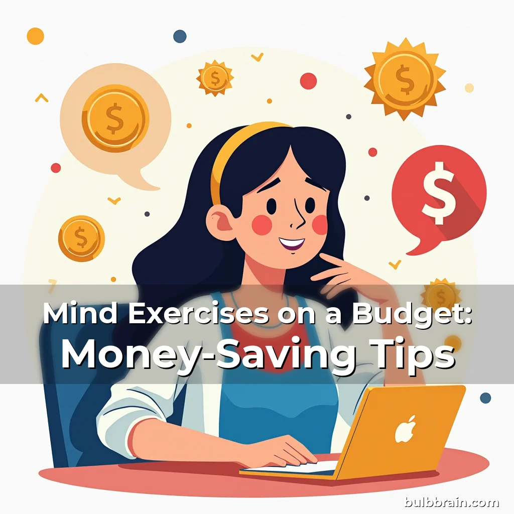 Artistic representation for Mind Exercises on a Budget: Money-Saving Tips