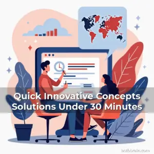 Artistic representation for Quick Innovative Concepts Solutions Under 30 Minutes