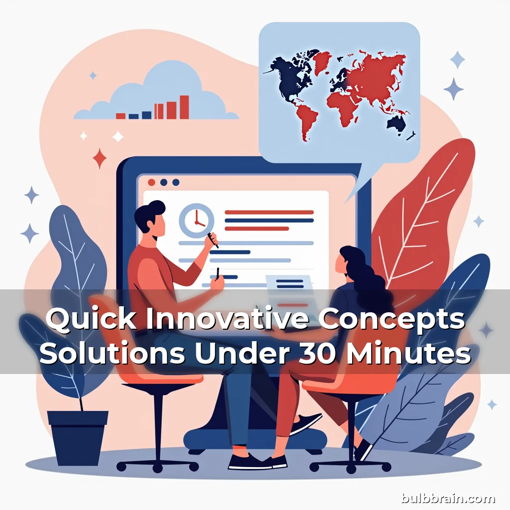 Read more about the article Quick Innovative Concepts Solutions Under 30 Minutes