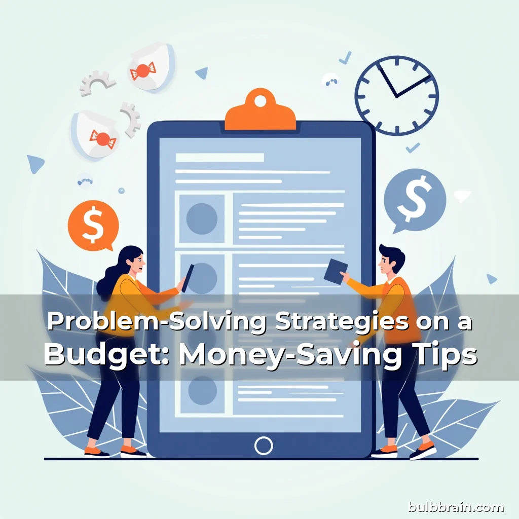 Artistic representation for Problem-Solving Strategies on a Budget: Money-Saving Tips
