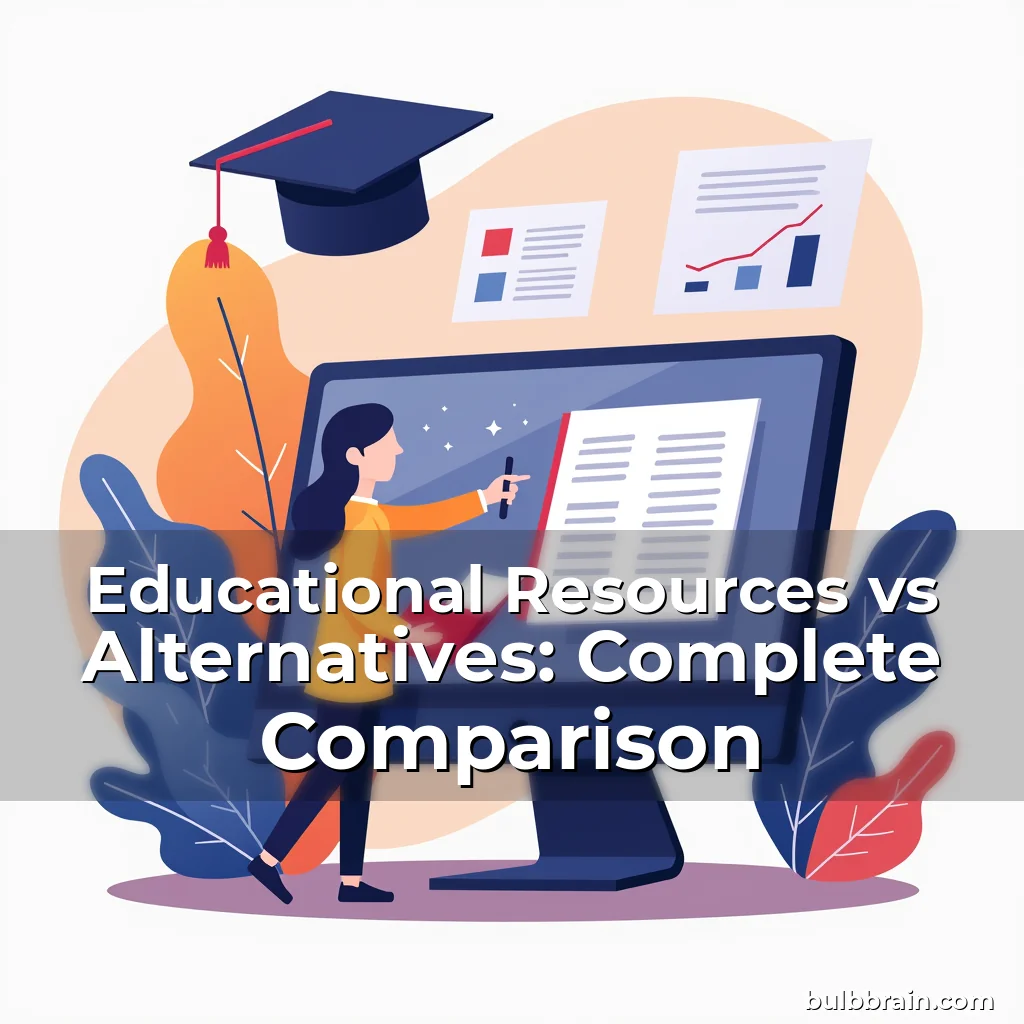 Artistic representation for Educational Resources vs Alternatives: Complete Comparison