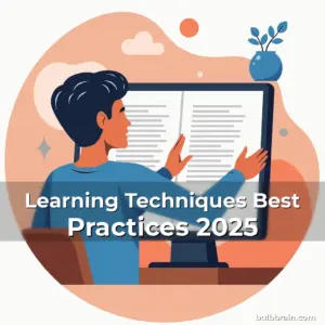 Artistic representation for Learning Techniques Best Practices 2025