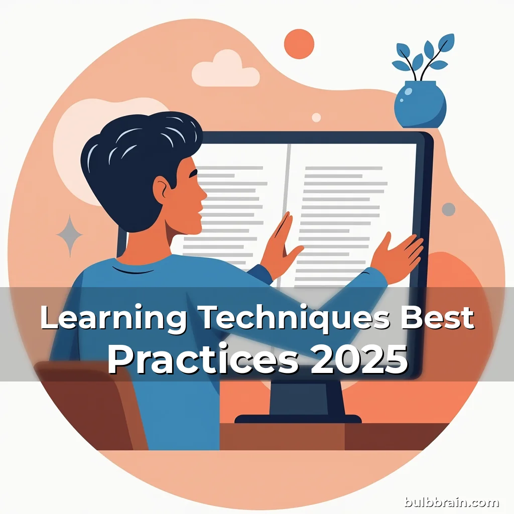 Artistic representation for Learning Techniques Best Practices 2025