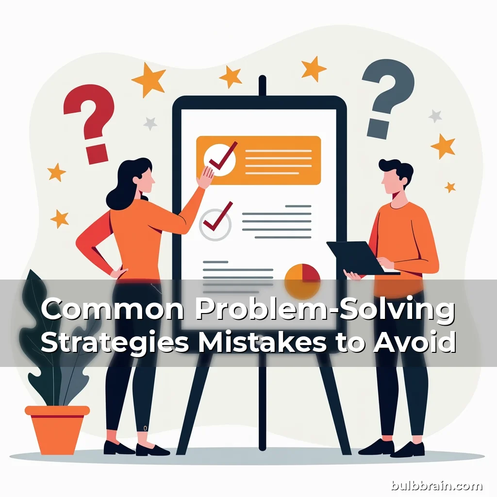 Artistic representation for Common Problem-Solving Strategies Mistakes to Avoid