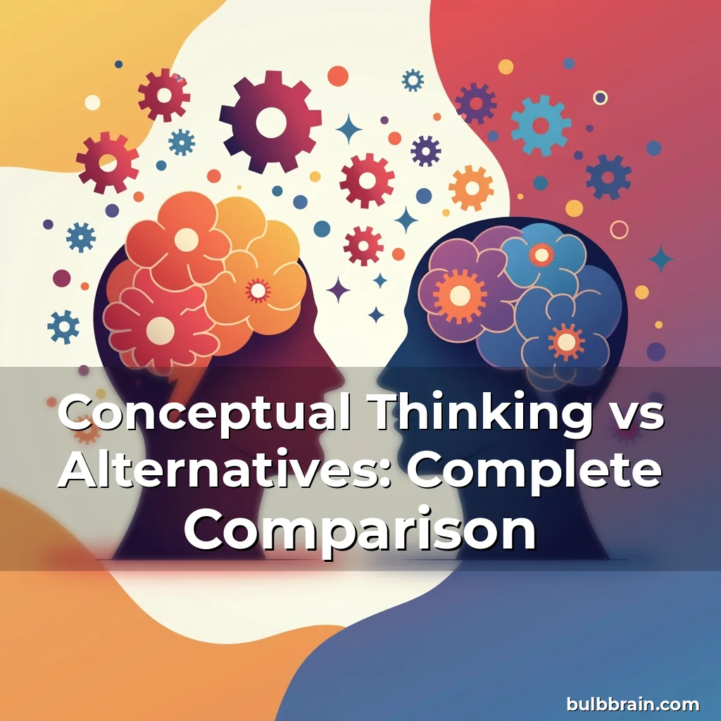 Artistic representation for Conceptual Thinking vs Alternatives: Complete Comparison
