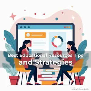 Artistic representation for Best Educational Resources Tips and Strategies