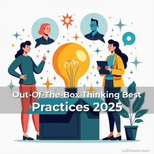 Artistic representation for Out-Of-The-Box Thinking Best Practices 2025