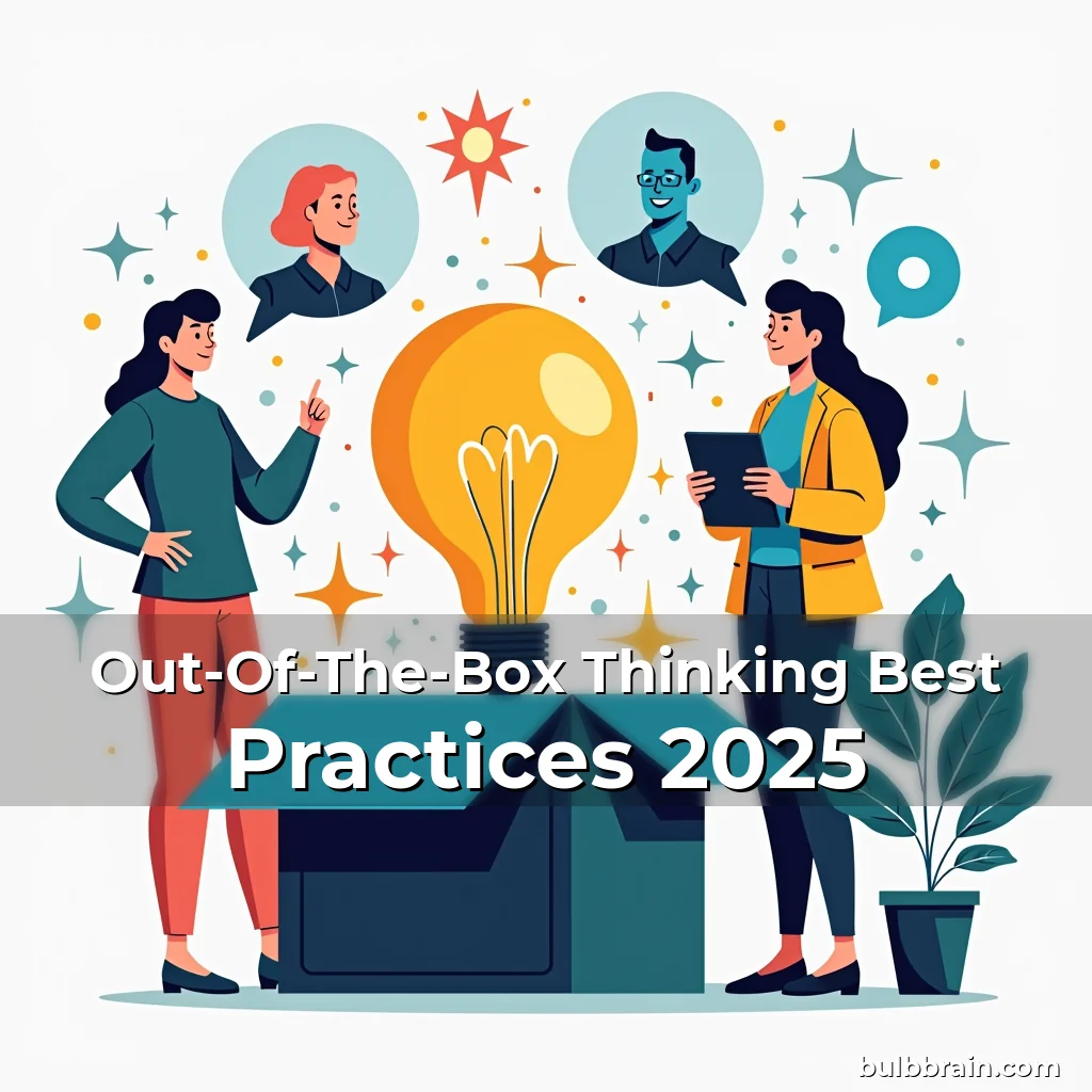 Artistic representation for Out-Of-The-Box Thinking Best Practices 2025