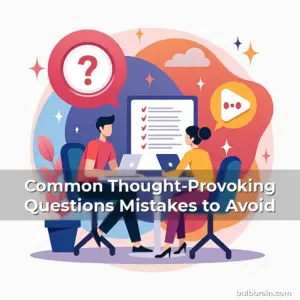 Artistic representation for Common Thought-Provoking Questions Mistakes to Avoid