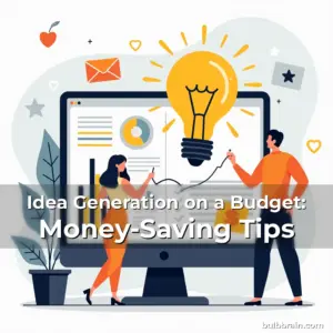 Artistic representation for Idea Generation on a Budget: Money-Saving Tips