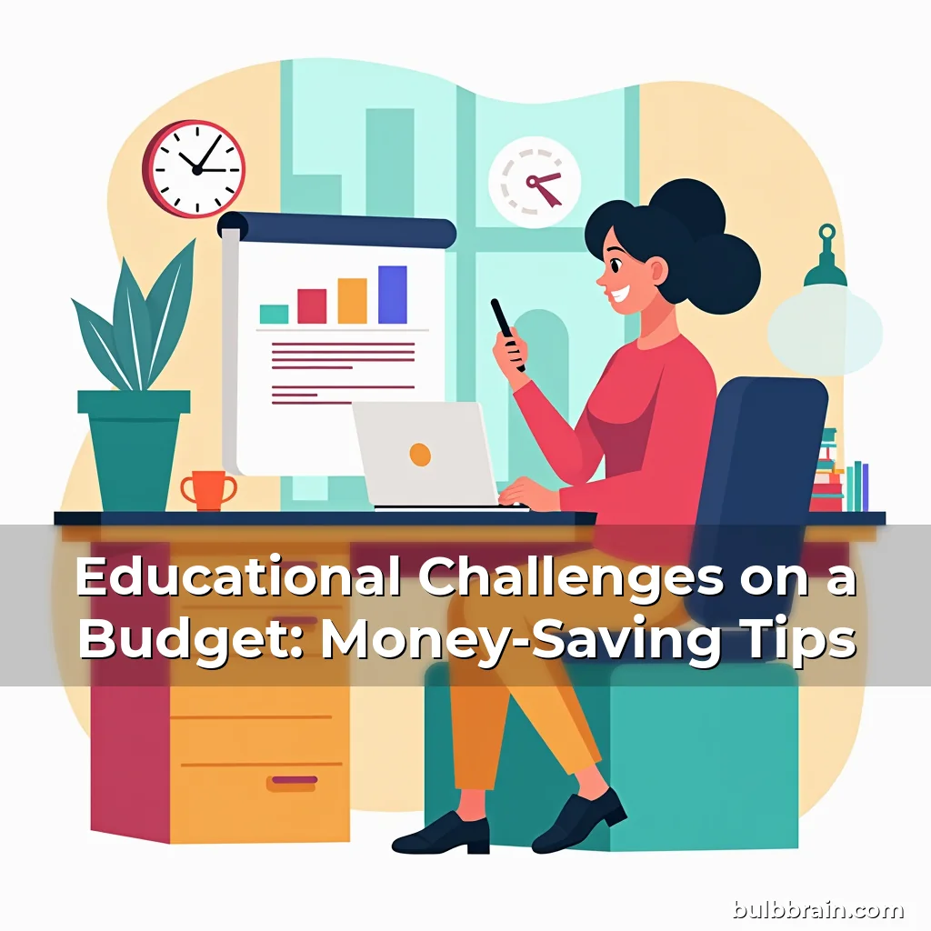 Artistic representation for Educational Challenges on a Budget: Money-Saving Tips