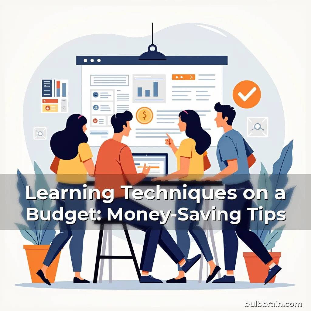 Artistic representation for Learning Techniques on a Budget: Money-Saving Tips