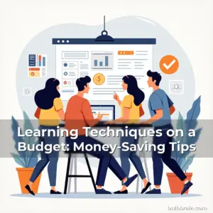 Artistic representation for Learning Techniques on a Budget: Money-Saving Tips