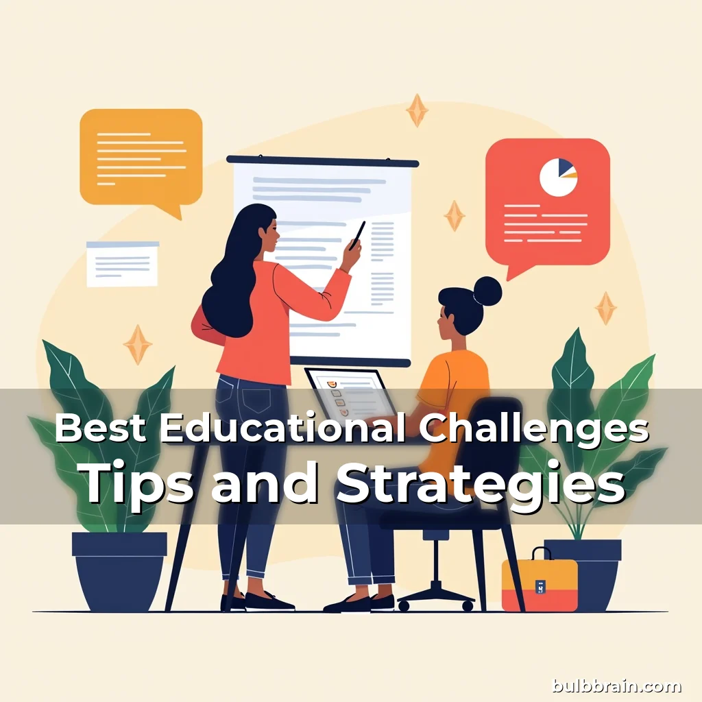 Artistic representation for Best Educational Challenges Tips and Strategies