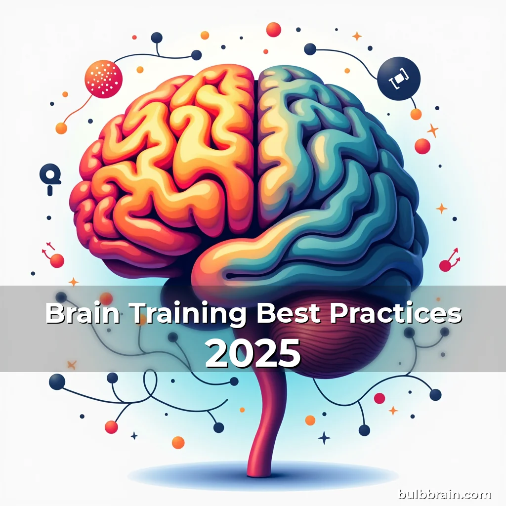 Artistic representation for Brain Training Best Practices 2025
