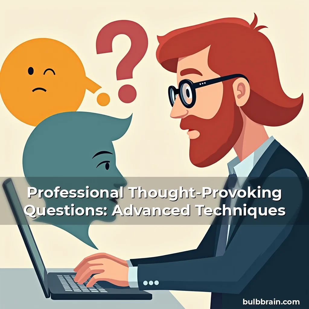 Artistic representation for Professional Thought-Provoking Questions: Advanced Techniques