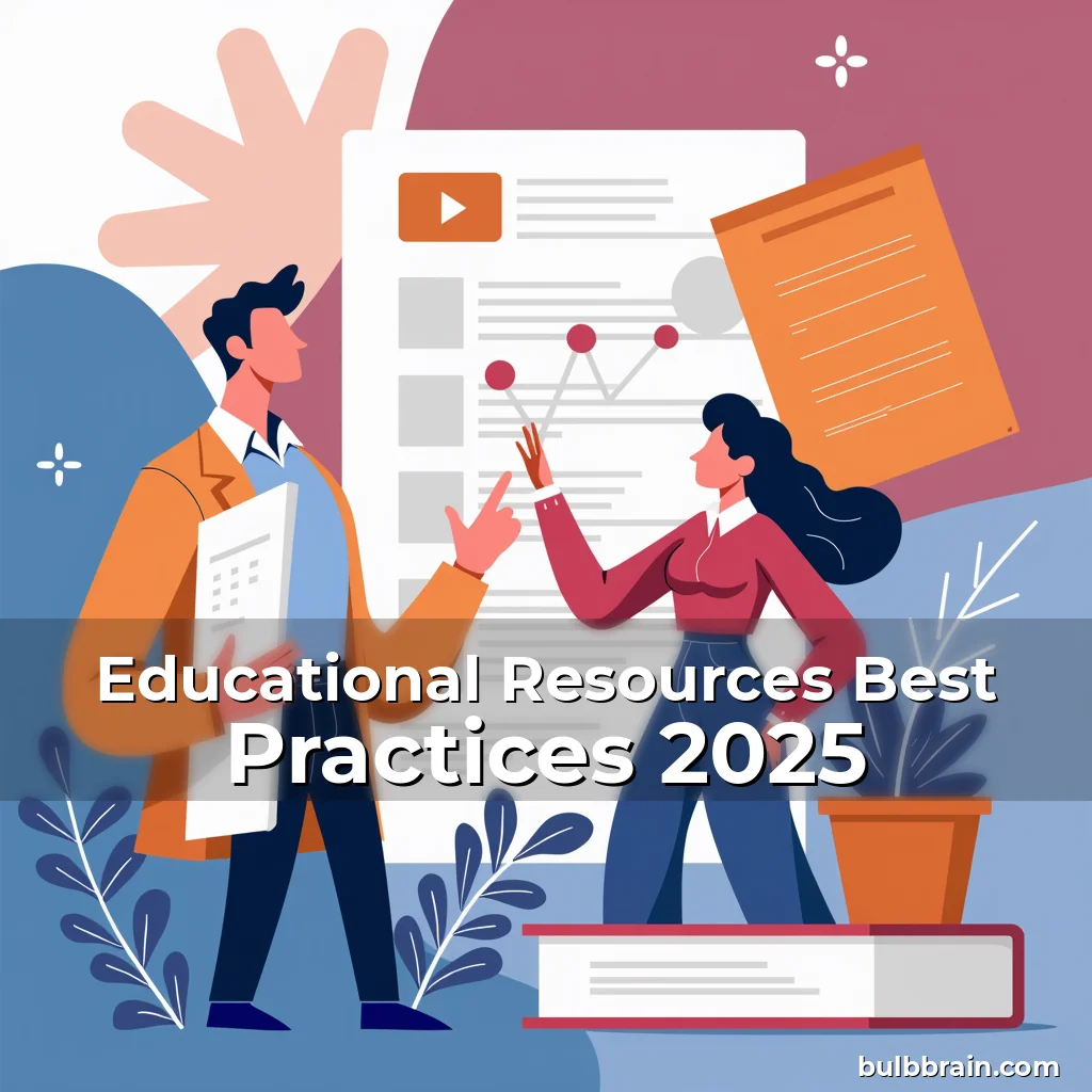 Artistic representation for Educational Resources Best Practices 2025