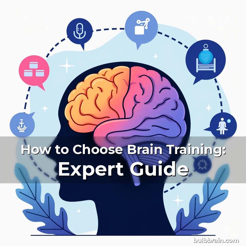 Artistic representation for How to Choose Brain Training: Expert Guide