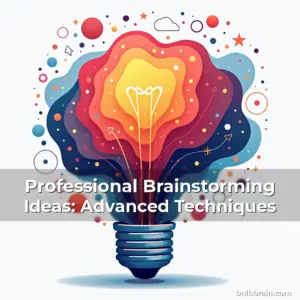 Artistic representation for Professional Brainstorming Ideas: Advanced Techniques