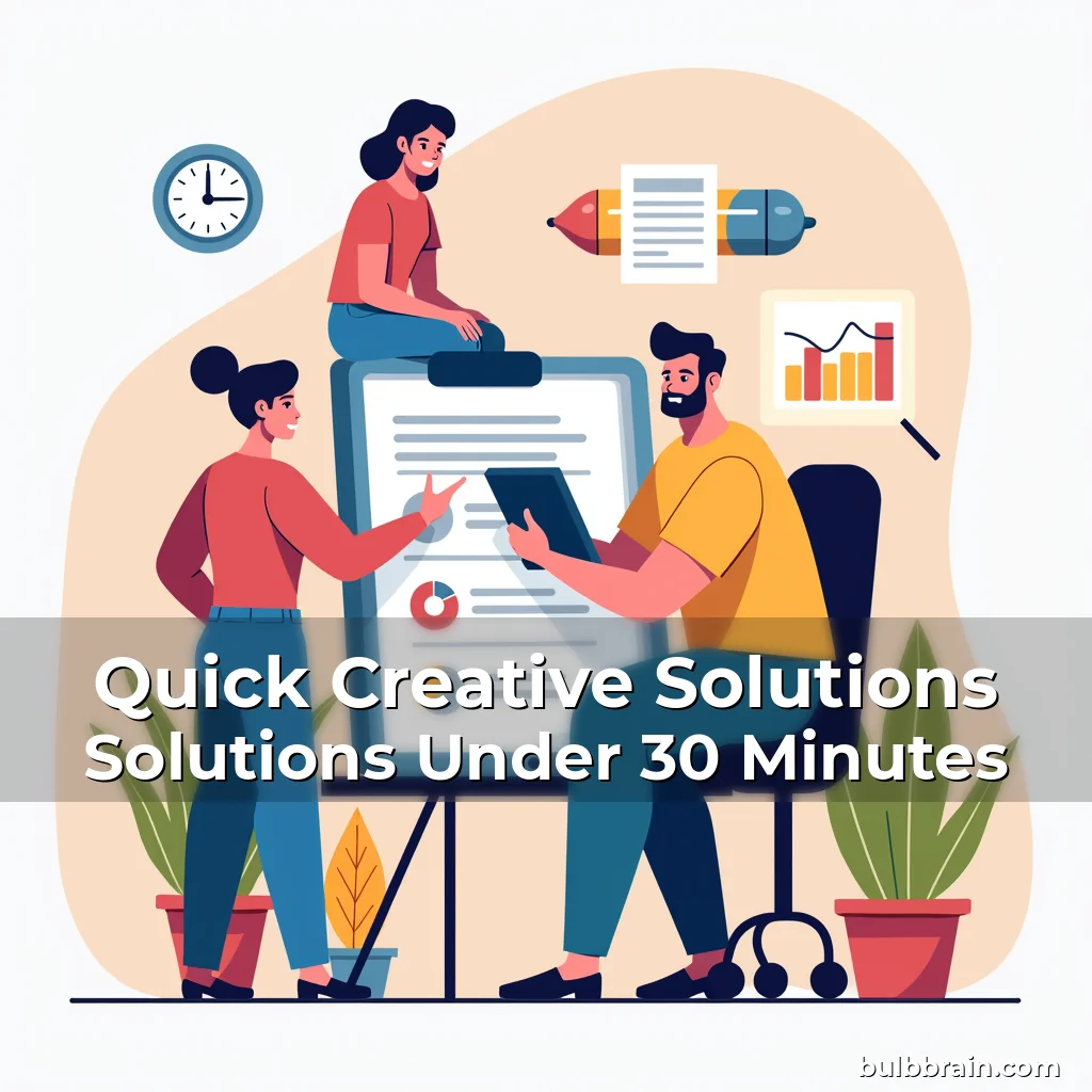 Artistic representation for Quick Creative Solutions Solutions Under 30 Minutes