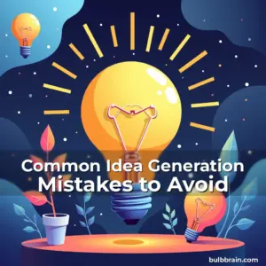 Artistic representation for Common Idea Generation Mistakes to Avoid