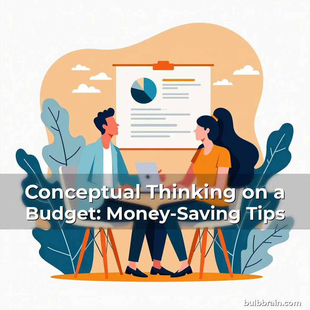 Artistic representation for Conceptual Thinking on a Budget: Money-Saving Tips