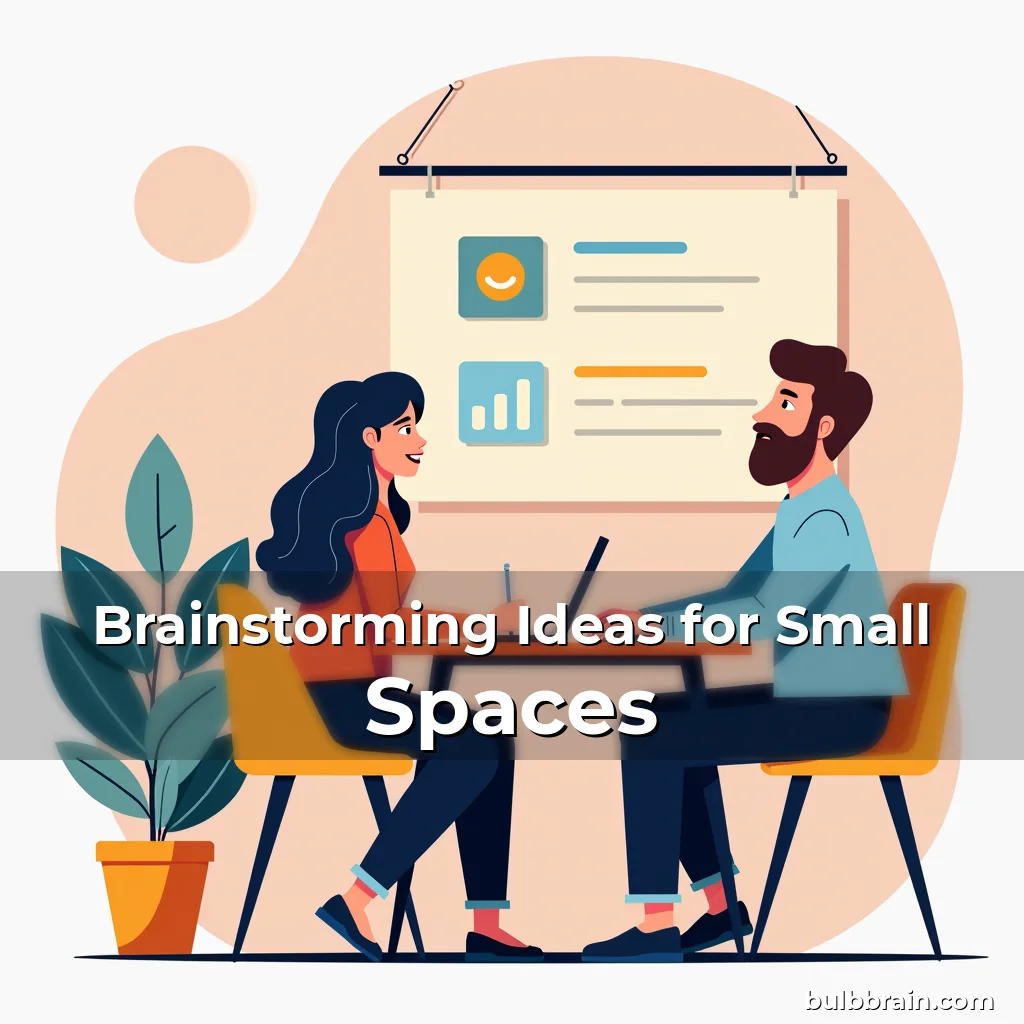 Artistic representation for Brainstorming Ideas for Small Spaces