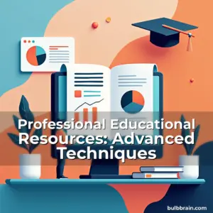 Artistic representation for Professional Educational Resources: Advanced Techniques